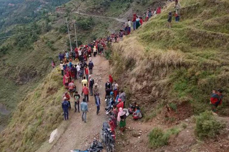 रुकुमपश्चिमा जिप दुर्घटना हुँदा ५ जनाको मृत्यु